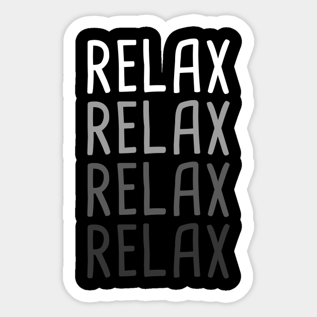 Relax | Chiropractor Chiropractic Graphic Sticker by MeatMan